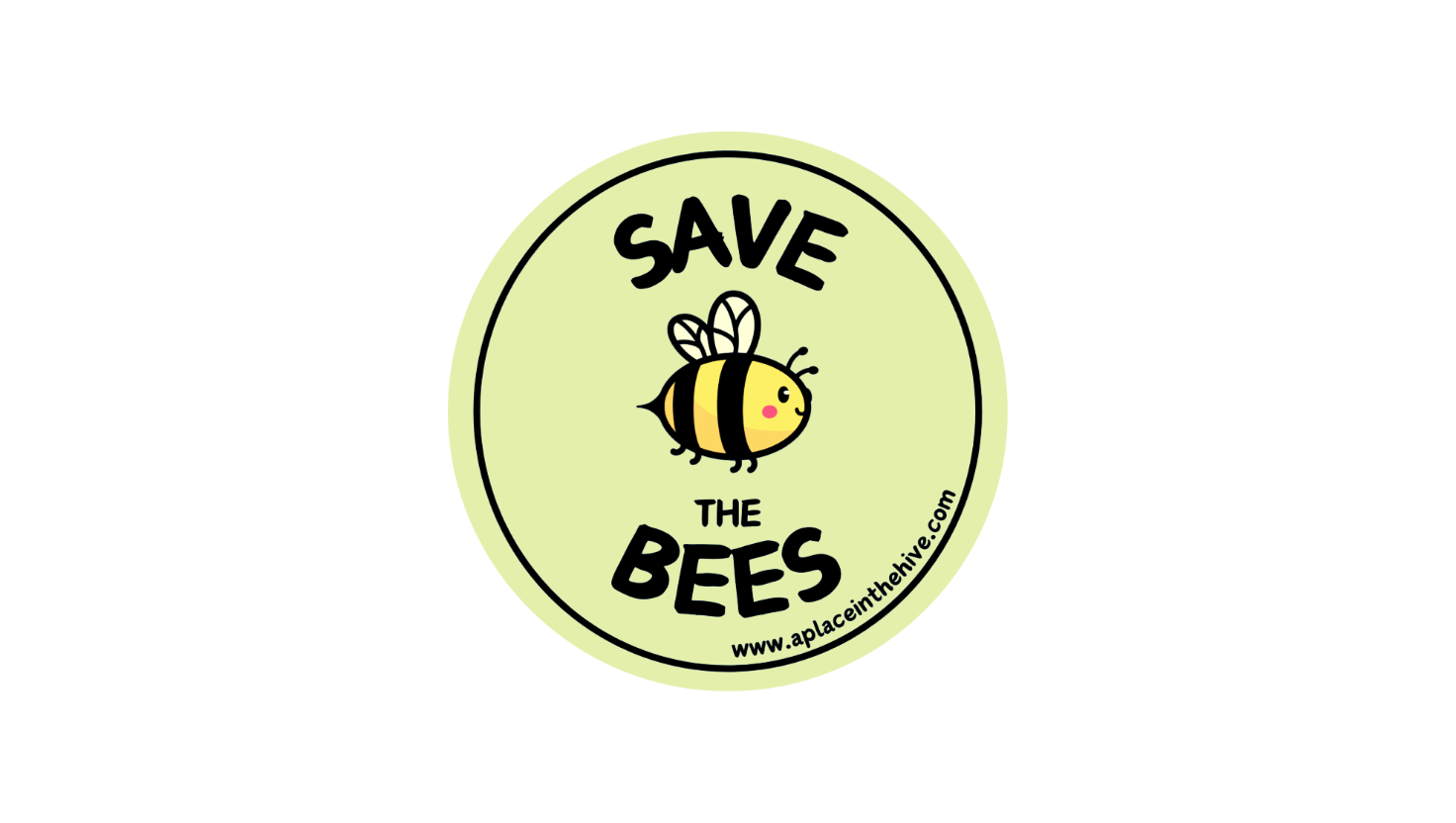 Save the Bees green sticker