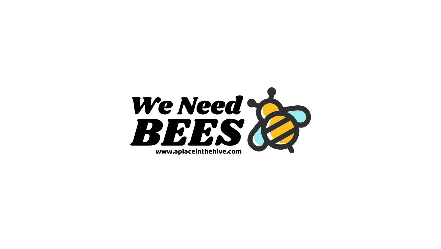 We Need Bees single bee sticker