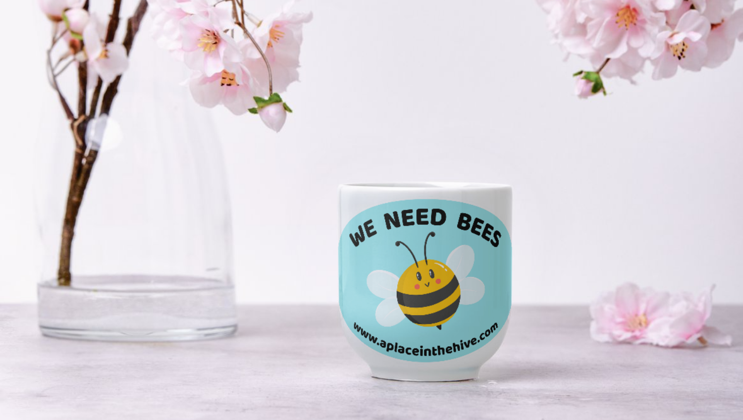 We Need Bees cute bee oval sticker